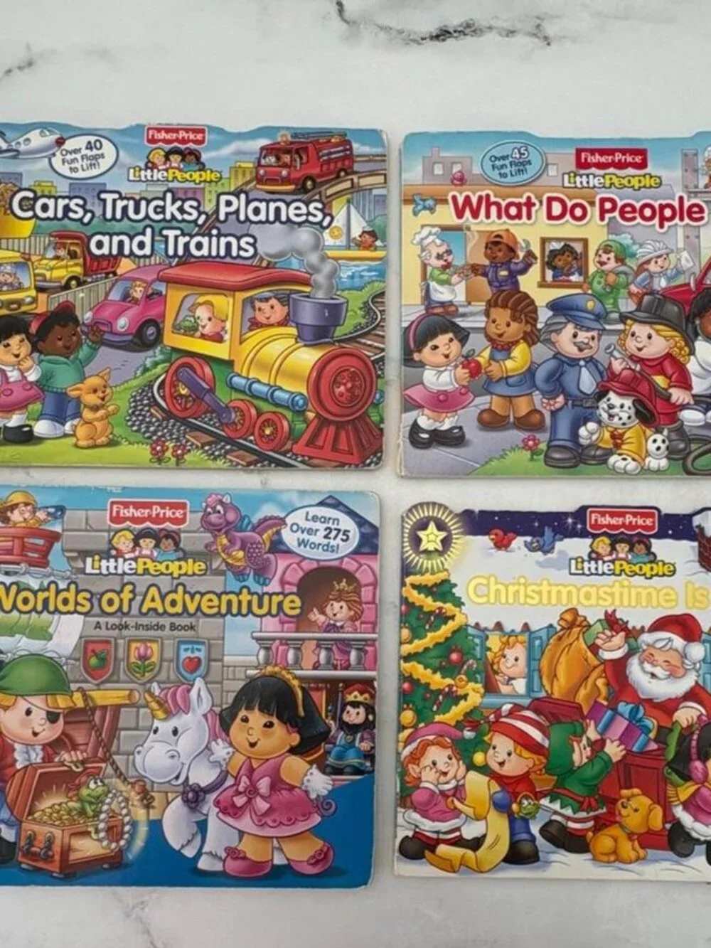 Fisher Price Little People bundle of 4 board books